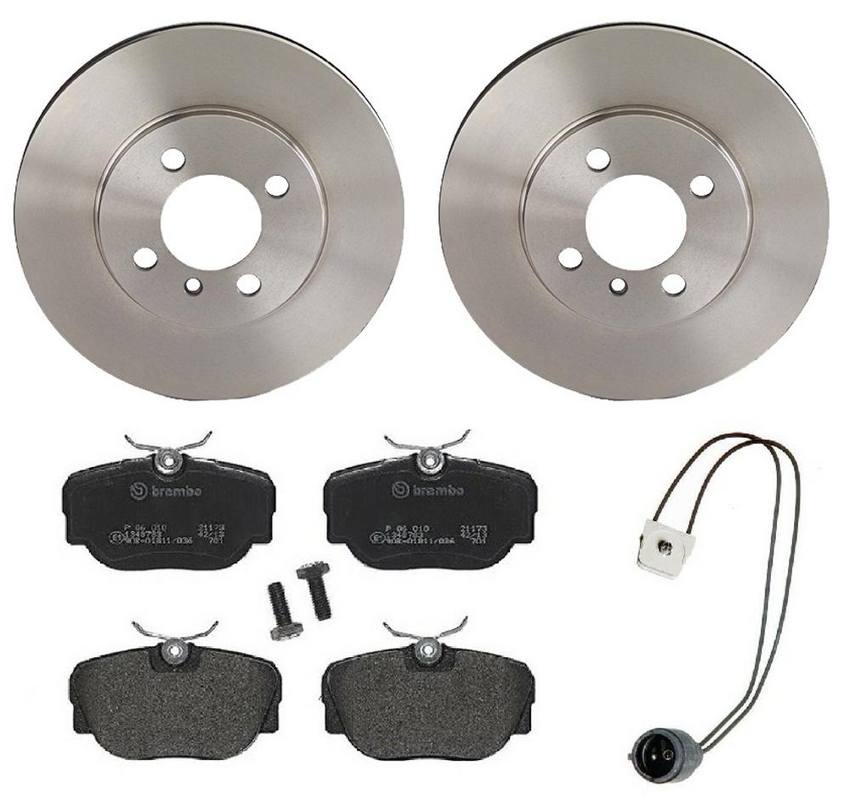 BMW Land Rover Brake Kit - Pads and Rotors Front (260mm) (Low-Met) SFP500130 - Brembo 1541612KIT